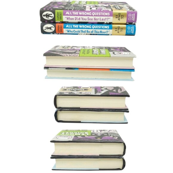 Lemony Snicket All The Wrong Questions Volumes 1 & 2 Hardback Dust Jacket Books - Picture 9 of 10